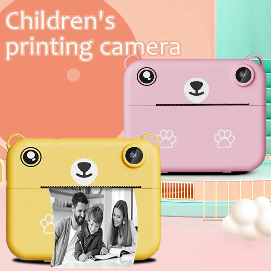 Digital Children’s Camera – 1080P HD Video Recorder, Instant Print Photos, Mini Thermal Printer, Educational Birthday Gift