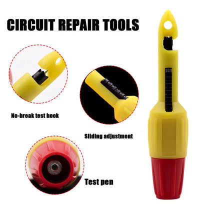 2PCS Insulation Wire Piercing Probes - 2mm/4mm Socket Test Hook Clips for Automotive Repair Testing