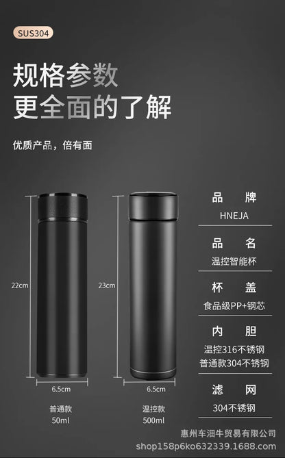 One Piece Anime Thermos Cup – 304 Stainless Steel Luffy & Zoro Action Figure Water Bottle