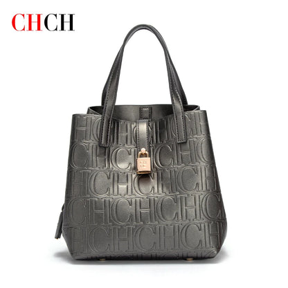 CHCH Women's Tote Bag - New Steel Embossed Handheld Bun Shopping Bag for Mothers