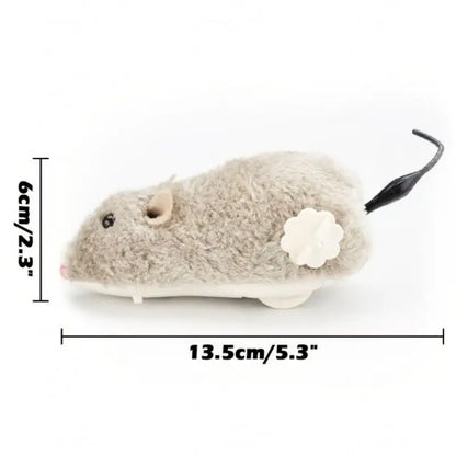 Lifelike Plush Mouse Toy - Funny Running Rat Teaser Toy for Cats, Dogs, and Kids