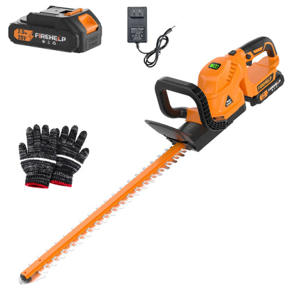 Cordless 2-in-1 Hedge Trimmer & Pruner 20V – 22-Inch Blade Garden Tool for Lawns, Shrubs & Branch Cutting (Battery Optional)