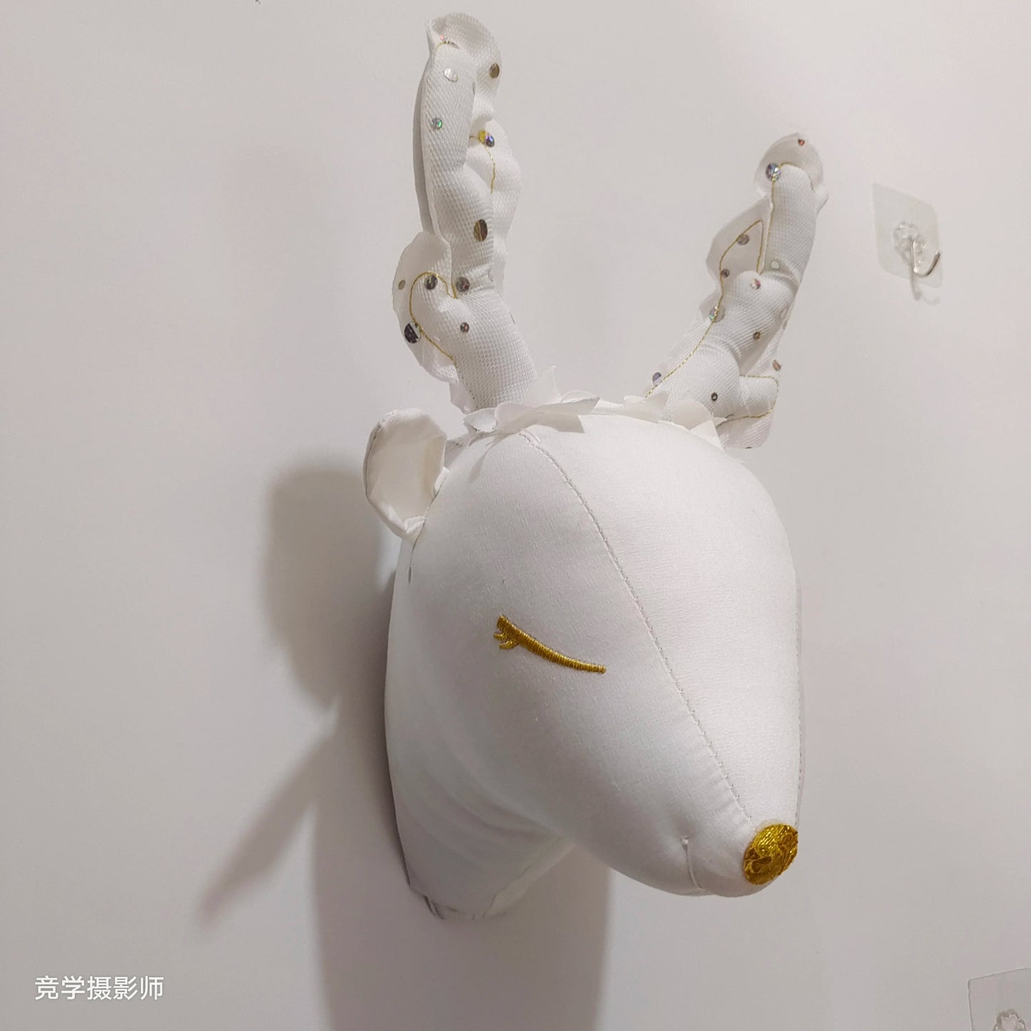 Handmade 3D Felt Animal Heads — Elephant & Swan Wall Hanging Decor for Nursery & Kids’ Bedroom