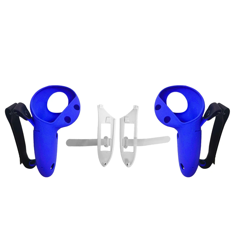 Silicone Protective Controller Case Cover for Meta Quest 3/3S – Battery Replacement Opening & Knuckle Strap, VR Accessory