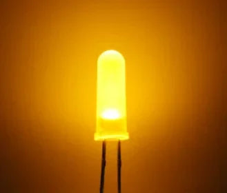 Highlight F5 14.5mm High-Intensity LED - 2-Pin Round Head DIP Light Emitting Diode in Red, True Green, Blue & Yellow