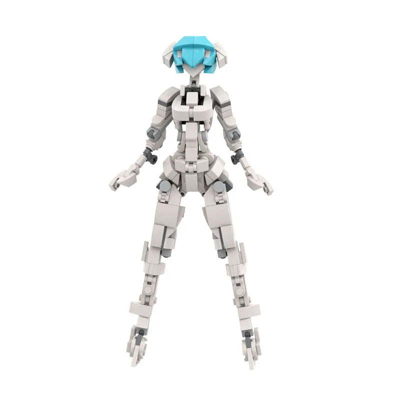 Yigebebe 229PCS Female Gynoid Robot Building Block Set – Creative Mech Model Toy for Kids, Assemble Brick Gift