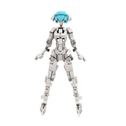 Yigebebe 229PCS Female Gynoid Robot Building Block Set – Creative Mech Model Toy for Kids, Assemble Brick Gift