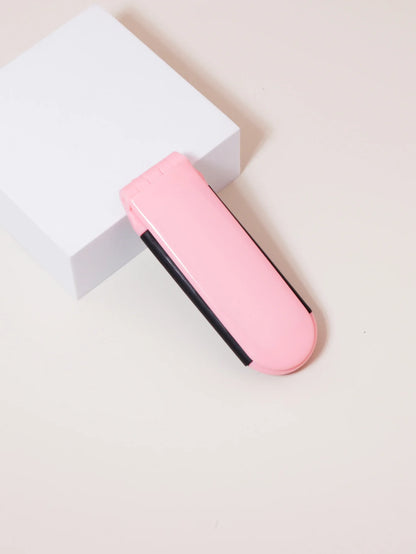Folding Pocket Mirror Comb – Portable Travel Comb, Essential for On-the-Go Hair Care