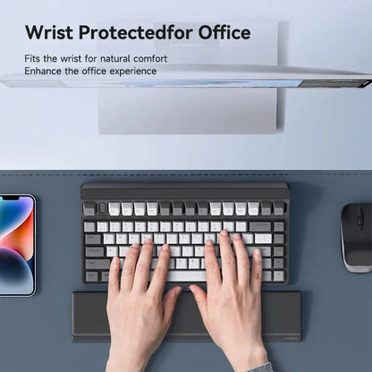 Hagibis Keyboard Wrist Rest Pad - Ergonomic Soft Memory Foam Support, Desktop Storage Box, Easy Typing Pain Relief for Office and Home