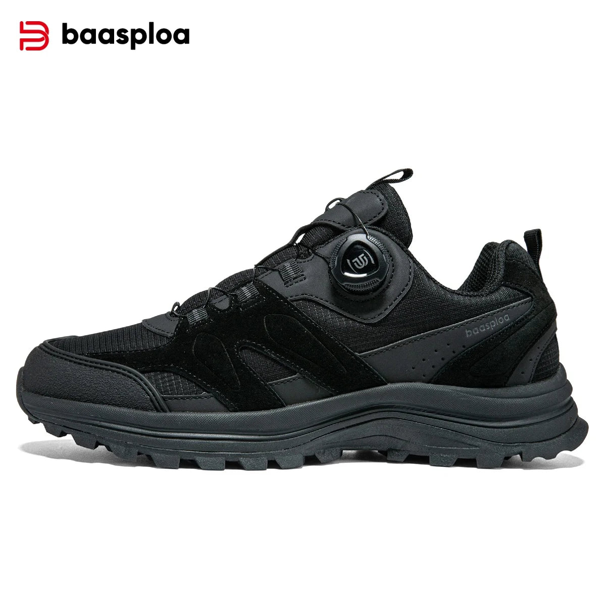 Baasploa Men’s Hiking Shoes – Breathable Outdoor Climbing & Walking Sneakers, Non-Slip & Durable