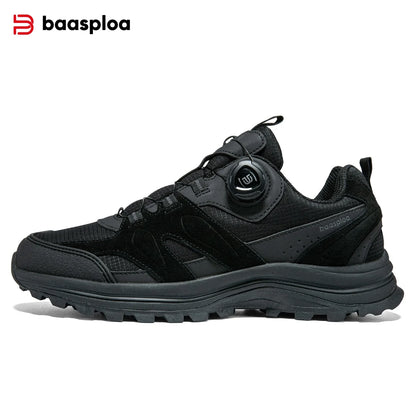 Baasploa Men’s Hiking Shoes – Breathable Outdoor Climbing & Walking Sneakers, Non-Slip & Durable