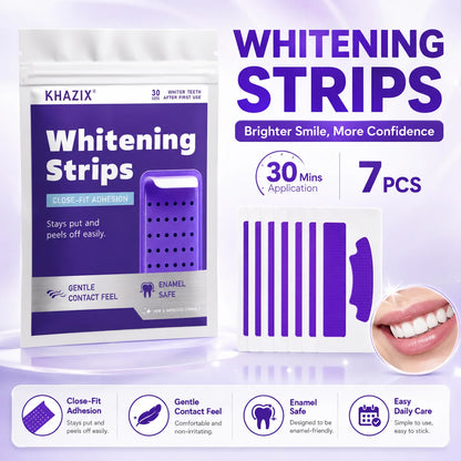 7-Piece Dental Care Strips - Daily Oral Hygiene Patches for Mouth Cleaning and Fresh Breath