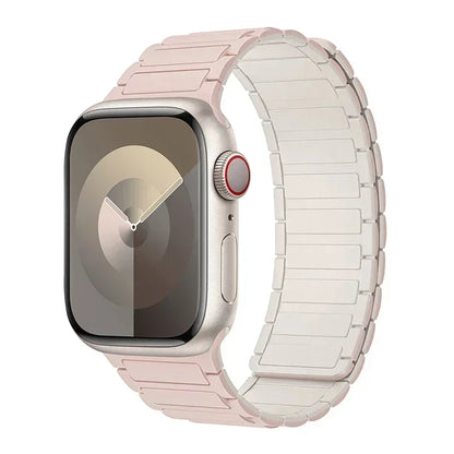 Magnetic Silicone Loop Strap for Apple Watch — 38mm-49mm iWatch Series 3-9 & SE Ultra 2