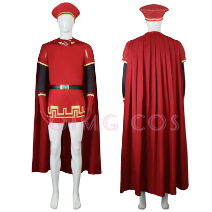 Lord Farquaad Cosplay Costume — Shrek Halloween & Carnival Outfit with Wig for Anime & Role-Playing Parties