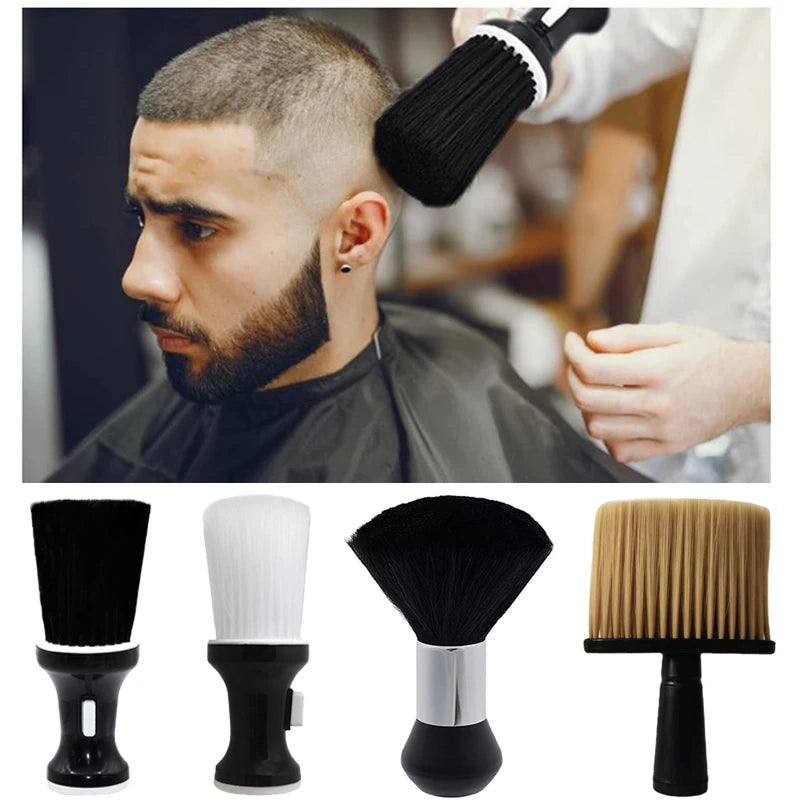 Soft Hair Brush for Neck & Face – Duster for Hair Cutting, Broken Hair Cleaning, Barber Salon & Styling Tool