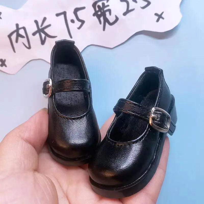 45CM BJD Doll Snow Boots — 1/4 Scale Work Dress Long Boots, Academy Style Uniform Leather Mary Jane Shoes for Dolls