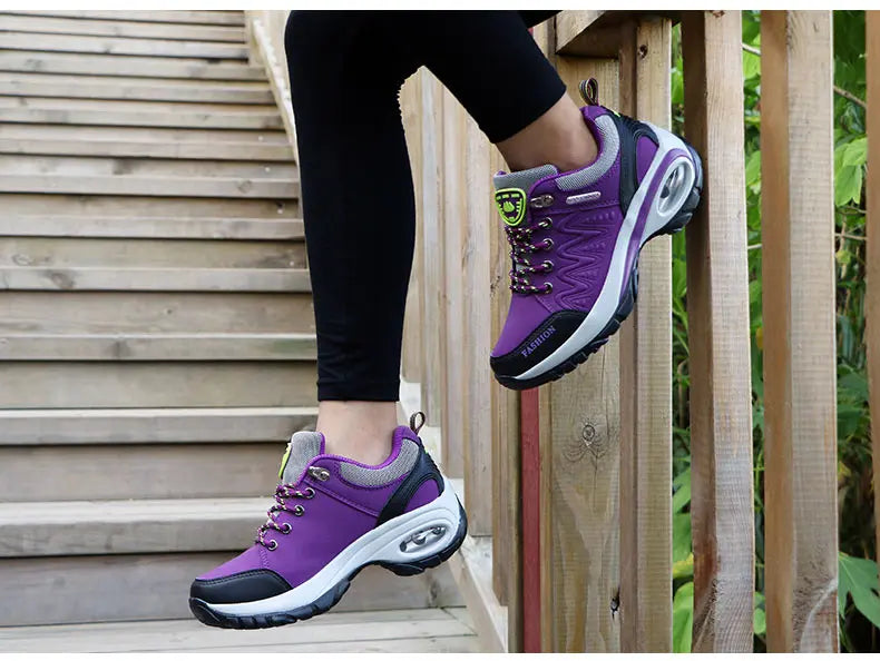 Women’s Sports Shoes – Platform Sneakers, Non-Slip Hiking & Running Shoes, Casual Low Top Footwear for Outdoor Activities