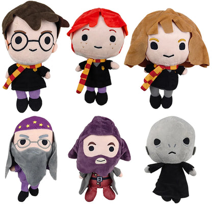 Harry Potter Hermione & Fantastic Beasts Plush Toy — Ron Movie Character Stuffed Doll with Scarf, Cute Birthday Gift