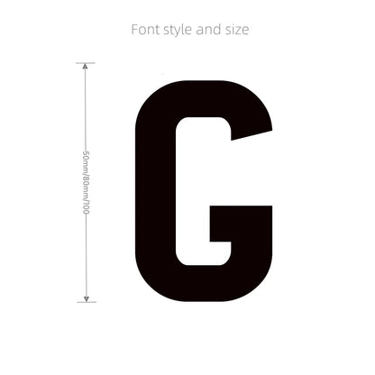 3D Mirror Acrylic Alphabet Wall Stickers – Black English Letters & Numbers for Personalized Door & Room Decor