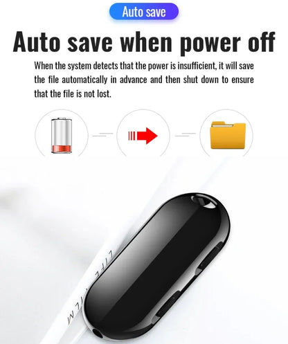 Mini Pendant Voice Recorder – 20-Hour 4GB-32GB Digital Audio Recorder, Noise-Reducing USB Dictaphone & MP3 Player