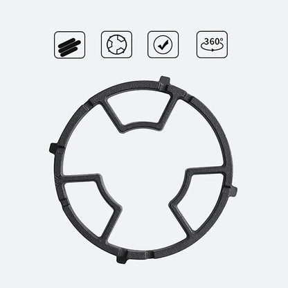 Non-Slip Gas Stove Burner Ring Reducer - Iron Wok Support for Most Cooktops