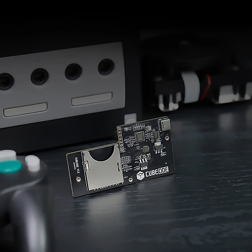 CUBEODE V1.2 GameCube Optical Drive Emulator — Upgraded ODE Board, Replace DVD Drive (No SD2SP2/SDGecko Required)