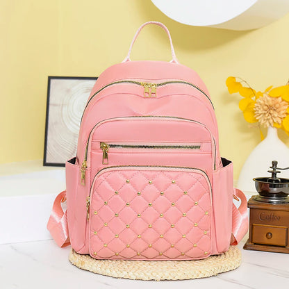 Luxury Designer Women's Oxford Rucksack - High-Quality Small Schoolbag, Youth Student Leisure Backpack, Travel Shoulder Bag