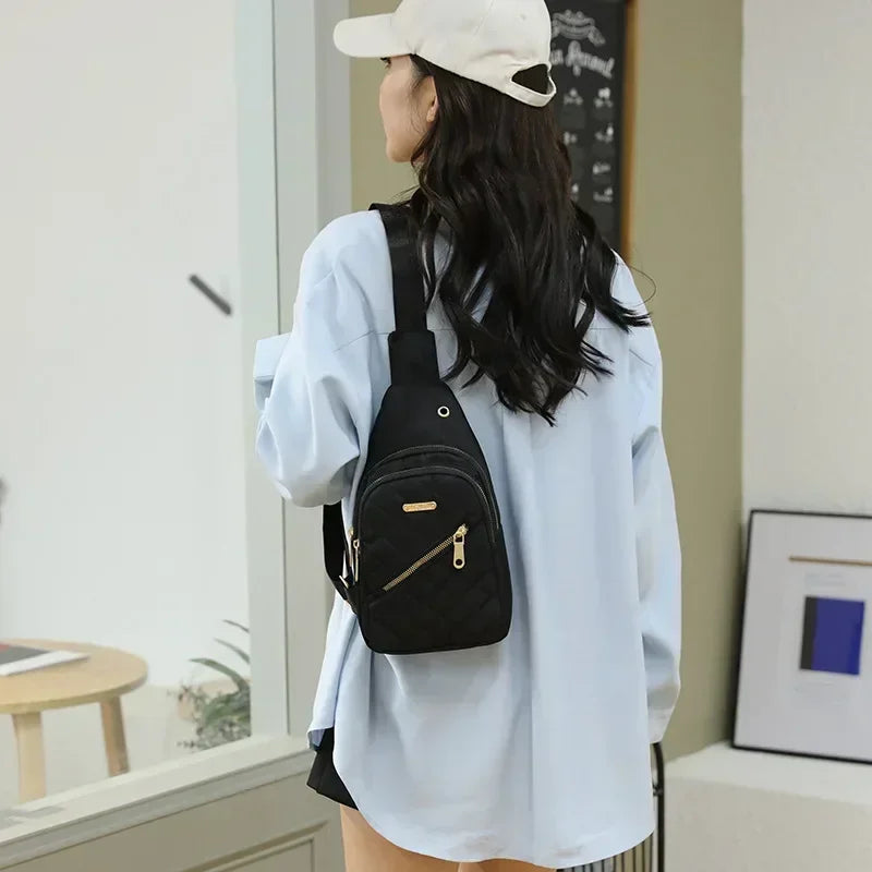 Best-Selling Women's Embroidered Backpack – Crossbody Leisure Shoulder Bag with Composite Fabric