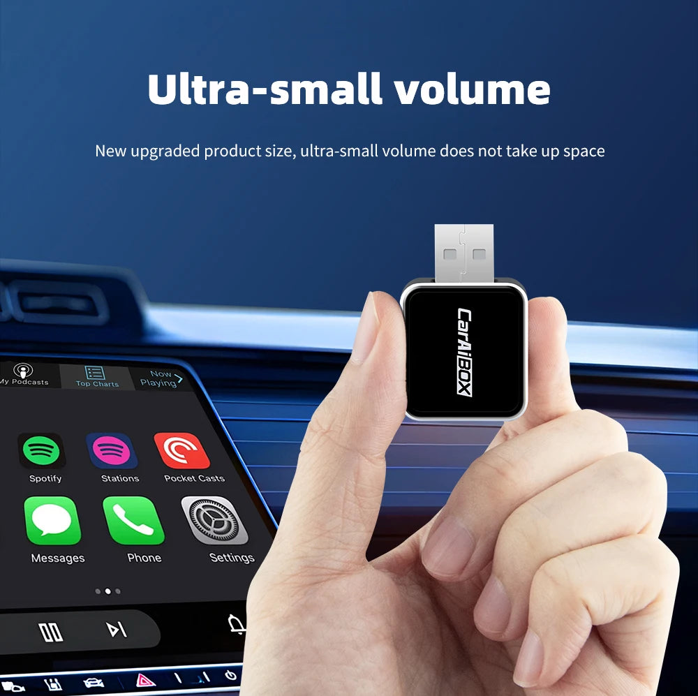 EKIY 2-in-1 Mini Wireless CarPlay & Android Auto Adapter for Cars with Wired Systems