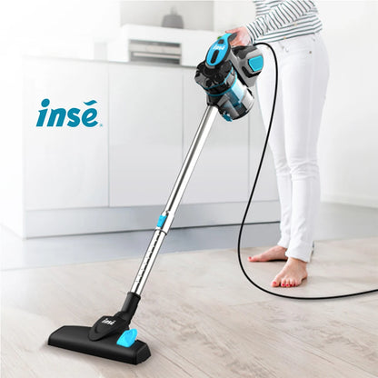 INSE I5 Corded Vacuum Cleaner – 18Kpa Powerful Suction, 600W Motor, Stick & Handheld for Home, Pet Hair & Hard Floors