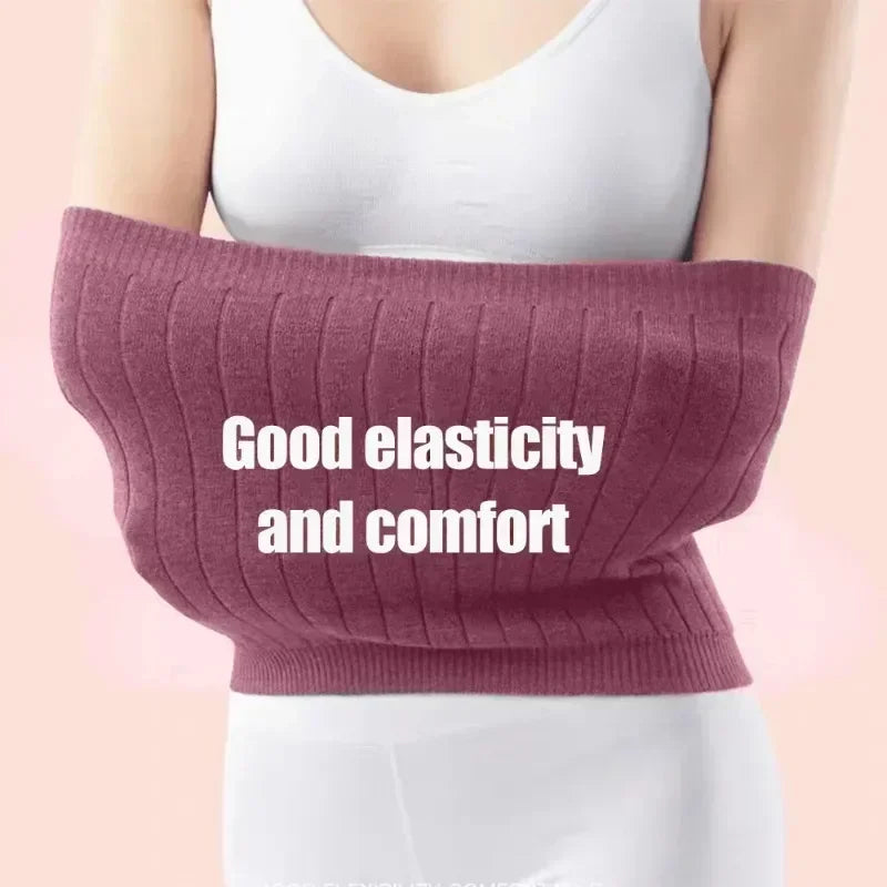 Wool Waist Support Belt - Warm Cashmere Lumbar Brace for Fitness, Sports & Everyday Comfort