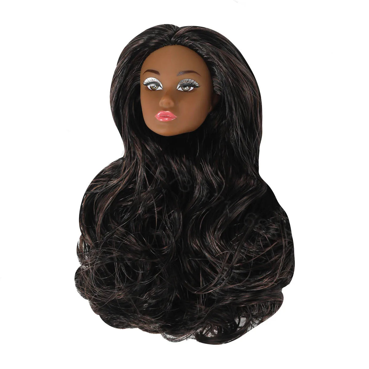1/6 Supermodel Doll Head Accessories – European & American Makeup Heads for 30cm Dolls in White, Normal & Chocolate Skin