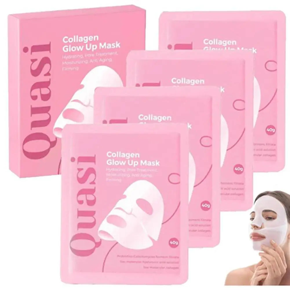 Bio Collagen Overnight Face Mask - 4-Piece Set for Nourishing, Brightening & Smoothing Skin