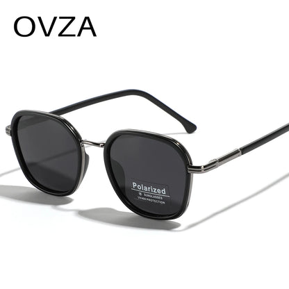 OVZA TR90 Polarized Sunglasses – Fashion Square Frame Driving Glasses for Men & Women S2074