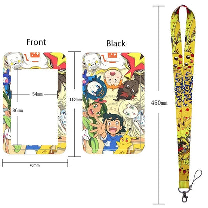 Pikachu Neck Strap Lanyard for Keys – ID Badge Holder, Keychain, Key Rings, Fashion Accessory Gift
