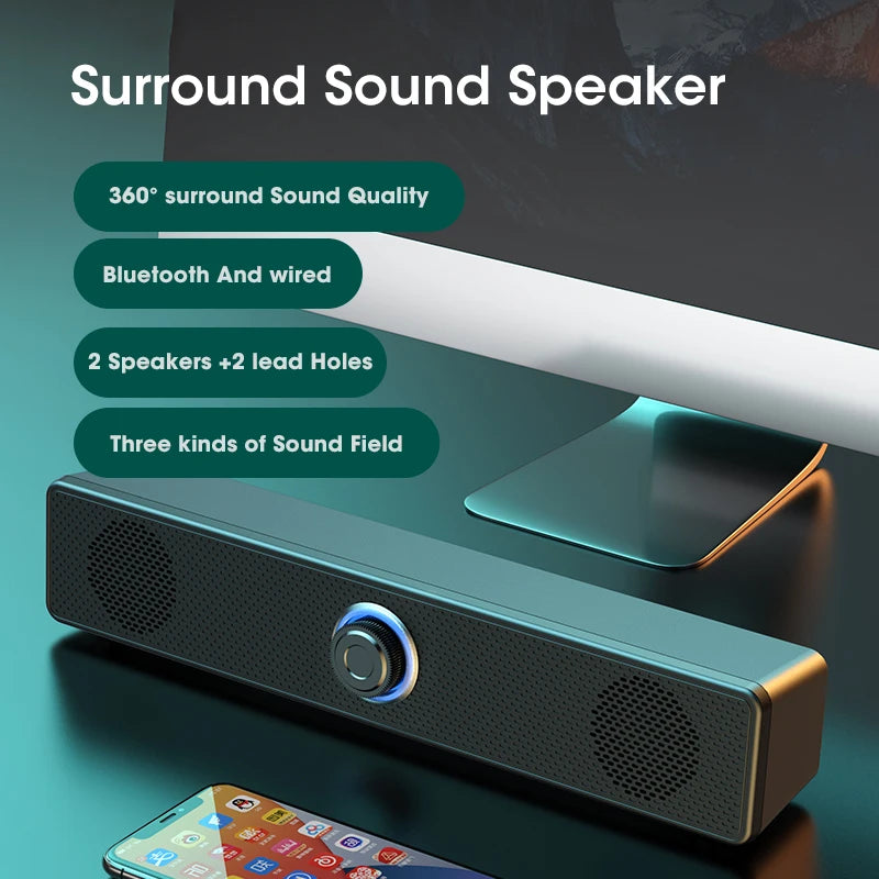 High-Quality Desktop Bluetooth & Wired Microphone - Dual-Purpose Speaker with High Volume