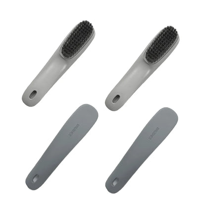 Multi-Purpose Shoe Cleaning Brush - Plastic Scrubbing Tool for Shoes, Clothes & Household Cleaning Tasks