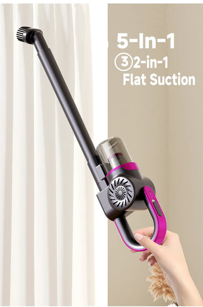5 in 1 Cordless Handheld Vacuum Cleaner – Rechargeable Wireless Mini Vacuum & Air Gun for Home, Car & Pet Cleaning
