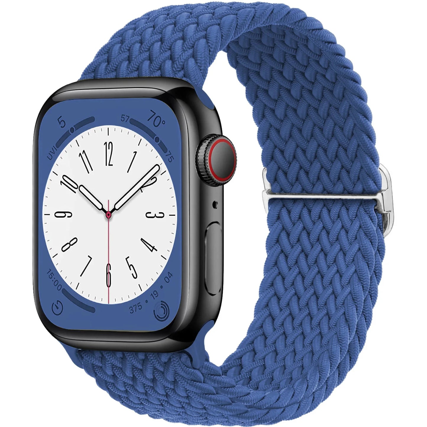 Elastic Braided Solo Loop Apple Watch Band – Adjustable Stretch Strap for Series SE, 5–11 & Ultra 3 (40mm–49mm)