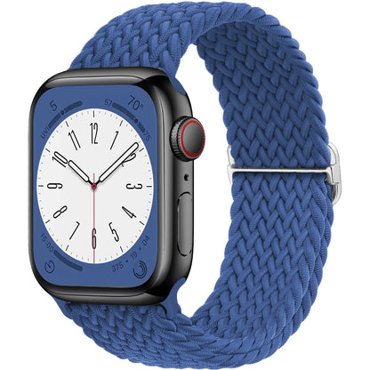 Elastic Braided Solo Loop Apple Watch Band – Adjustable Stretch Strap for Series SE, 5–11 & Ultra 3 (40mm–49mm)