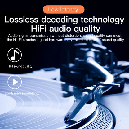 Bluetooth 5.3 Receiver Transmitter | Low Latency Stereo AUX 3.5mm, Optical, Coaxial Wireless Audio Adapter USB for TV & PC