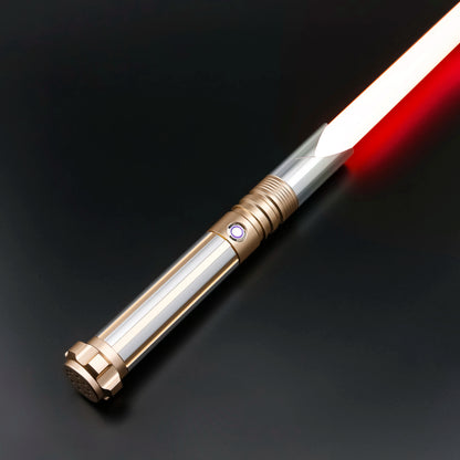 TXQSABER Heavy Dueling Lightsaber – Neo Pixel RGB Laser Saber with Metal Hilt, Smooth Swing Combat Cosplay Luminous Toy for Kids