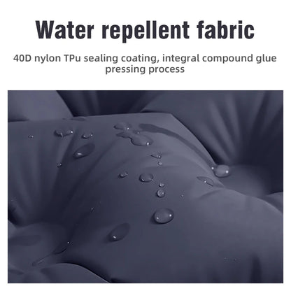 PACOONE Outdoor Camping Double Inflatable Mattress - Extra Wide Ultralight Folding Sleeping Pad