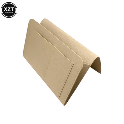 Felt Bedside Hanging Organizer — Phone, Book & Magazine Storage Pockets for Bed & Sofa