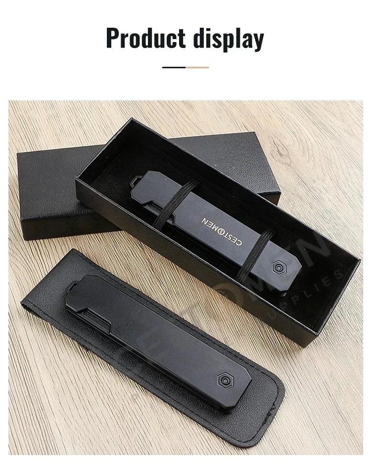 2-in-1 Pocket Folding Comb – Wide Tooth & Beard Comb for Hair Styling and Barber Use