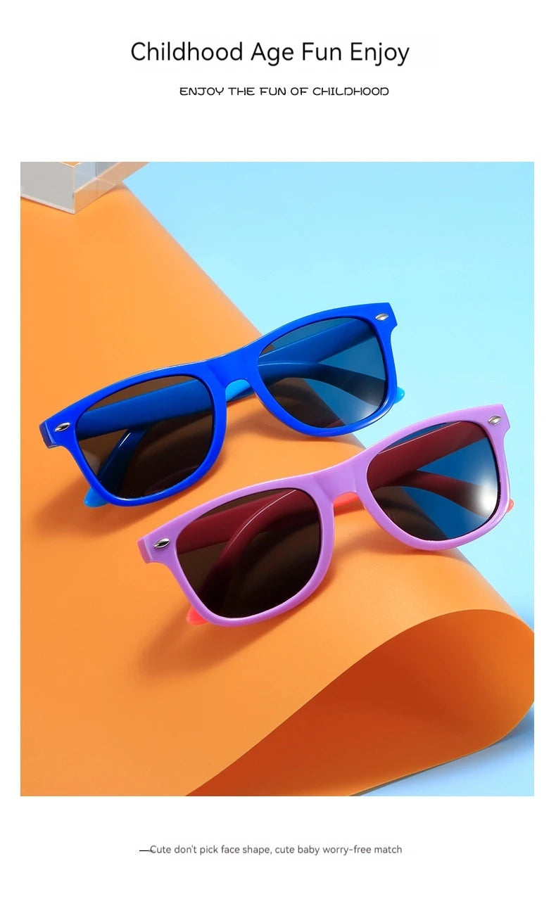 Children’s Colorful Sunglasses – UV Resistant Summer Shades for Boys & Girls