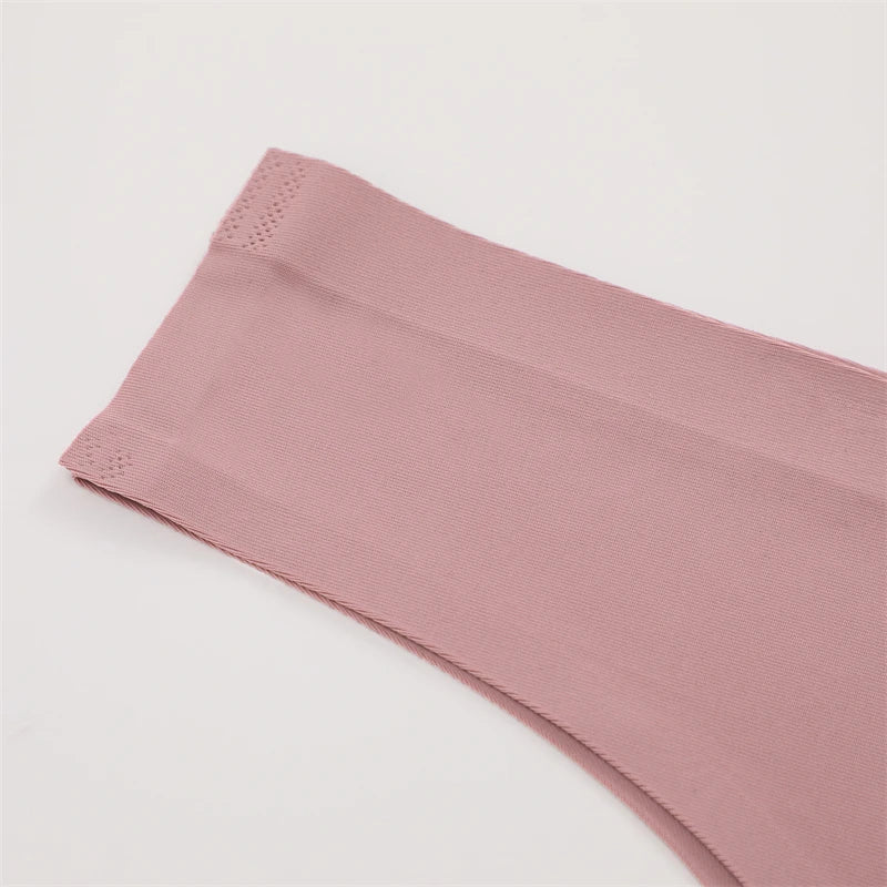 3PCS Seamless Maillard Ultra-Thin Brazilian Panties for Women – Ice Silk Low Waist G-String, Sexy Solid Underwear