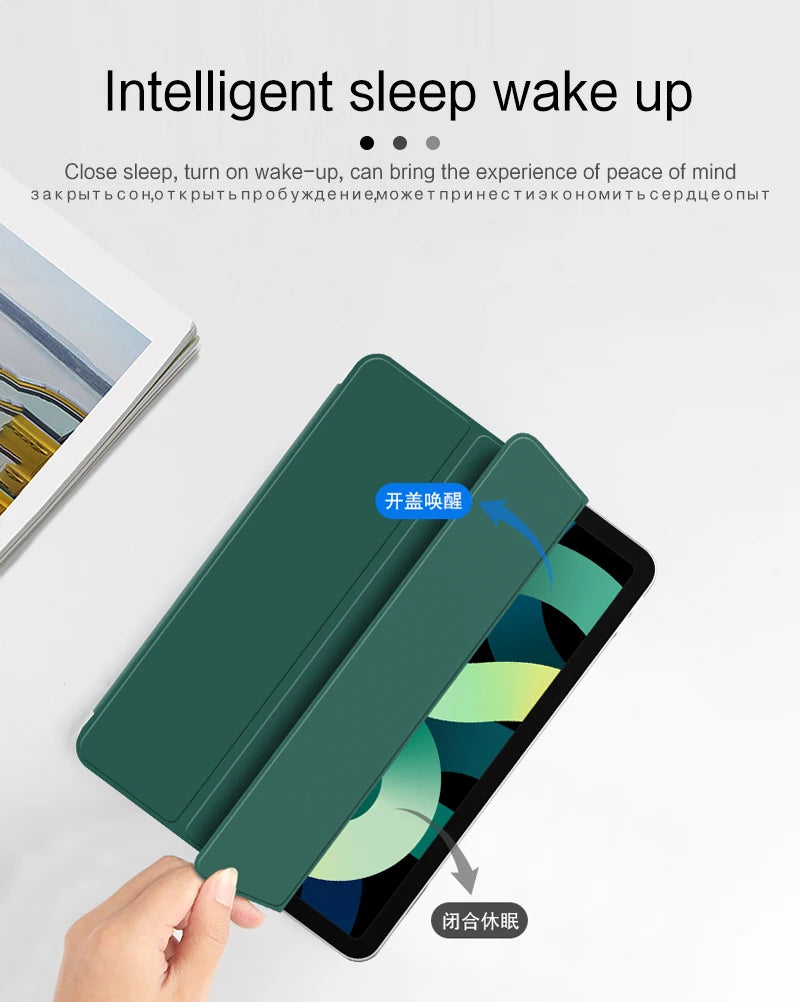 Smart Folio Case for iPad Air 11 (2024), Air 5/4, Pro 11/12.9 (2018-2022) – Magnetic Funda for iPad Mini 6