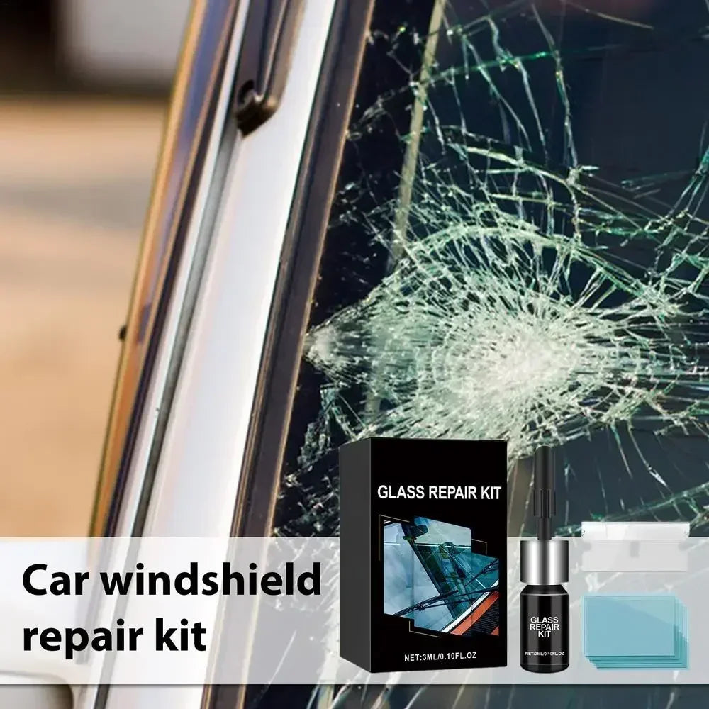 Windshield Repair Kit – DIY Automotive Glass Tool for Chips, Cracks & Star-Shaped Damage