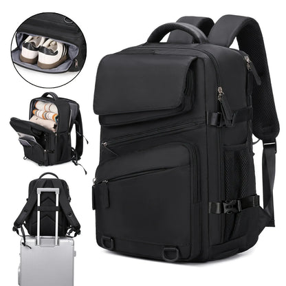 Expandable Business Backpack for Men & Women, Large Capacity Laptop Travel Backpack & Computer Bag